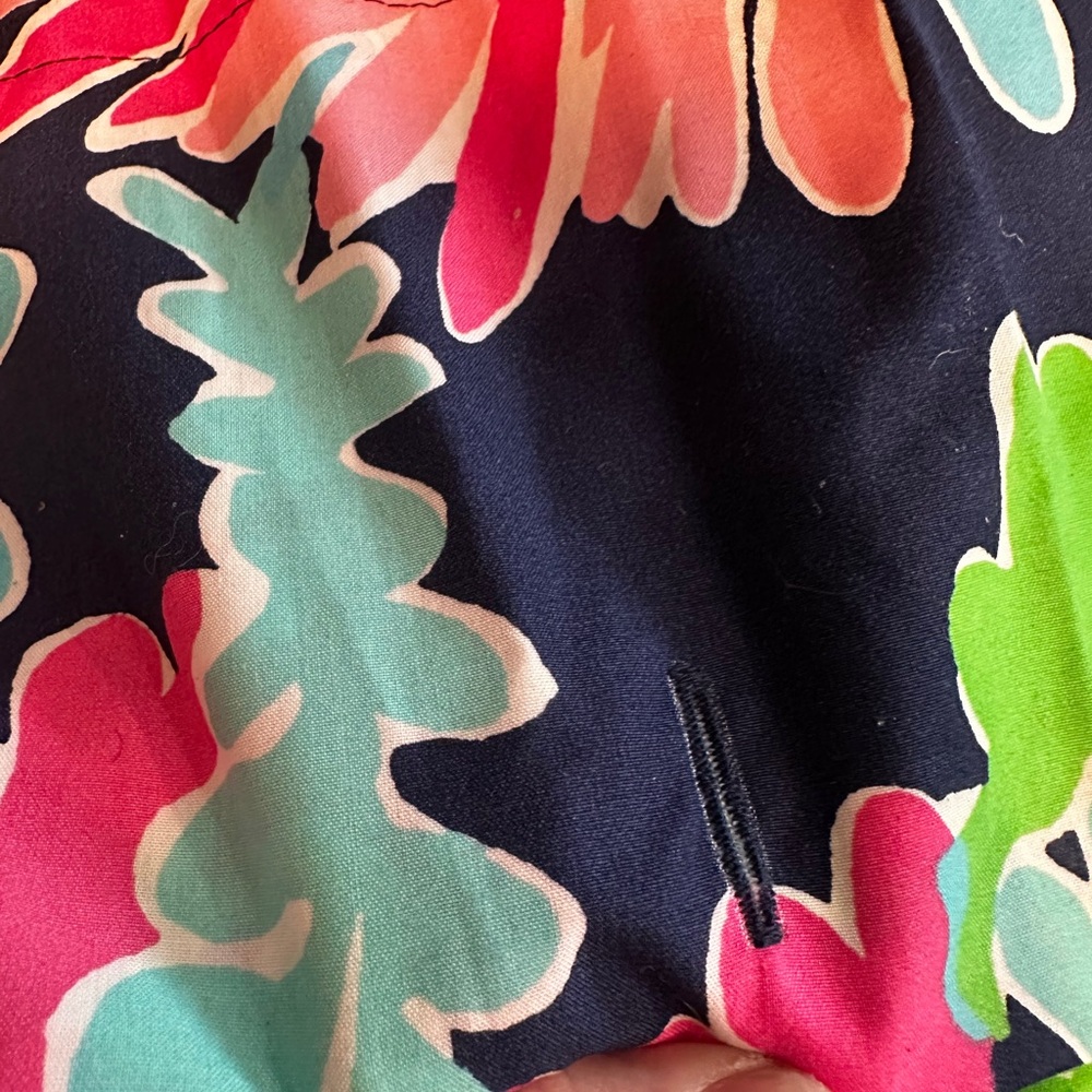 New Lilly Pulitzer Garnet Hill Pink Seahorse Navy Colorful Shower Curtain 72
